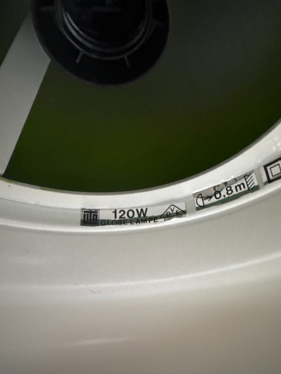 Image 1 of Vintage LITA 6062 hanglamp – Appelgroen – Ruimtevaarttijdperk Frankrijk jaren 70