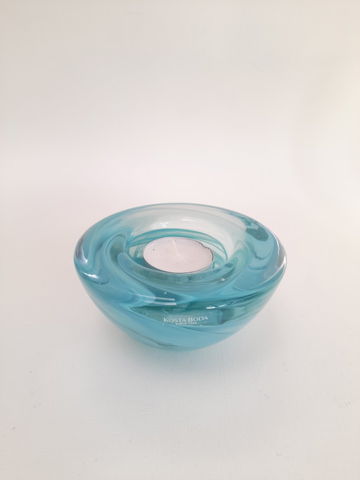 Portacandele Atoll di Anna Ehrner per Kosta Boda