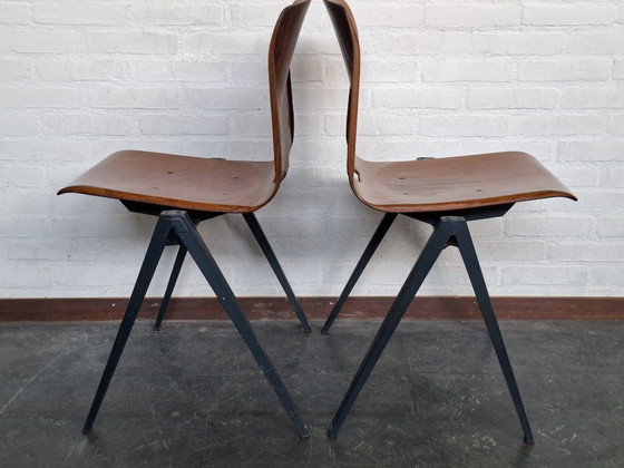 2x Plywood Stoelen Van Thur Op Seat – Thur-Op-Seat, Eetkamerstoelen, Metal (photo 4 of 7)