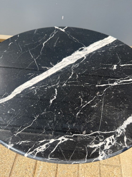 Image 1 of Knoll Tulip side table Nero Marquina marble in NEW CONDITION! Eero Saarinen