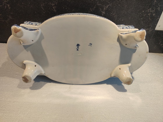 Image 1 of Jardinera antigua Boch Freses 1890-1920 Keramis Boch