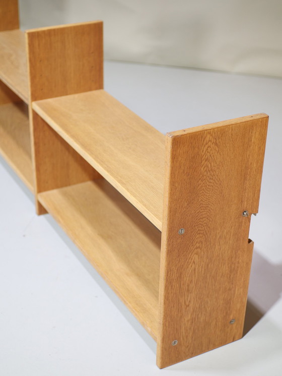 Image 1 of Eiken Wandsysteem Wandplanken Deens Vintage