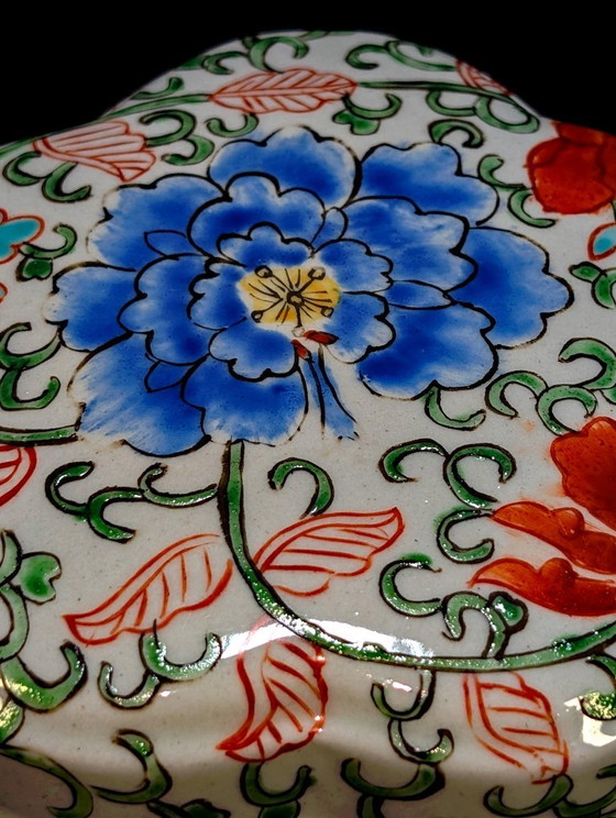Scatola cinese in porcellana policroma – Jingdezhen – 中国景德镇制 – 1960 – Oggetti decorativi, Porcelain (photo 10 of 10)