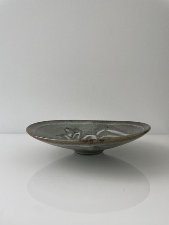 Image 1 of Vintage Taizé ceramic design bowl on a base
