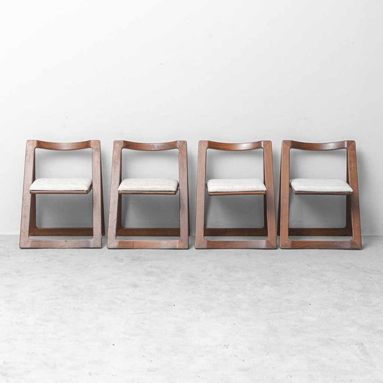 Set van 4 Trieste Klapstoelen van Jacober & Bazzani, Vintage Jaren 70 Moderne Antiek – Wood (photo 6 of 9)
