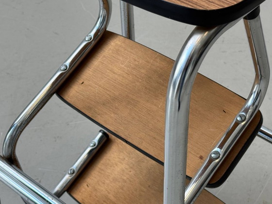 Image 1 of Sgabello pieghevole con rivestimento in Resopal, Svizzera, anni '70