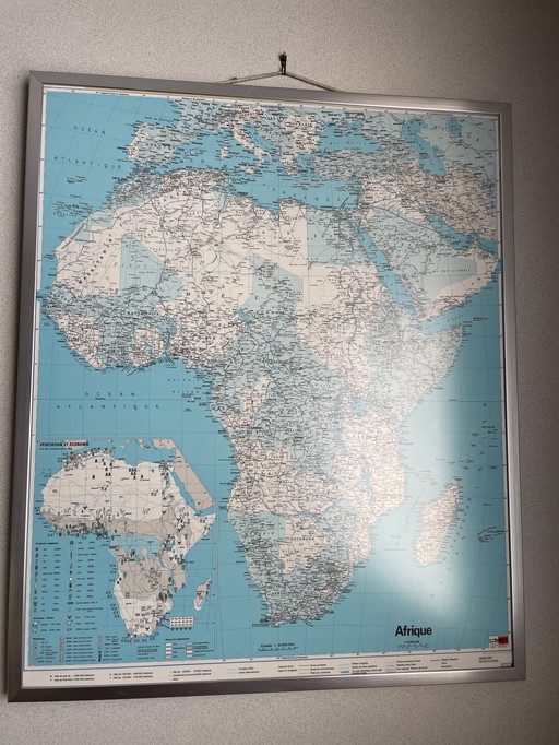 Carte d'Afrique années 1980