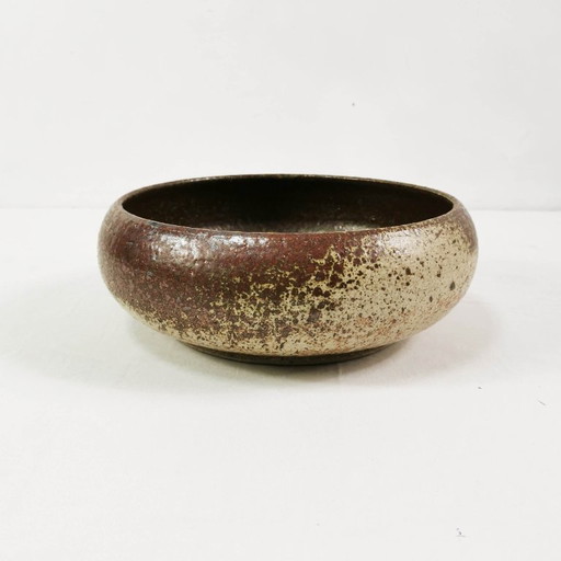 Grande ciotola in ceramica di metà secolo, Tromborg, Danimarca, anni '60.