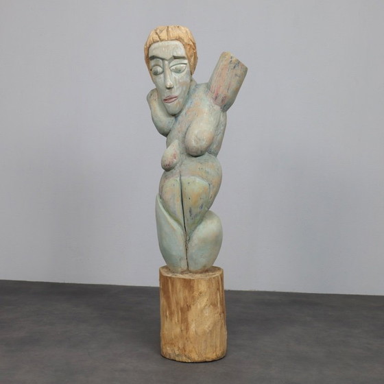 Image 1 of Gesneden houten sculptuur van Tom de Munk-Kerkmeer, Australië, jaren 1990.