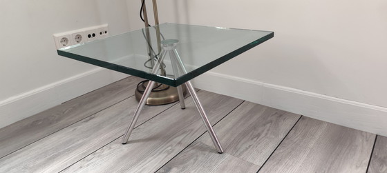 Image 1 of Mesa auxiliar de cristal Beek Maupertuus 50x50x35 cm