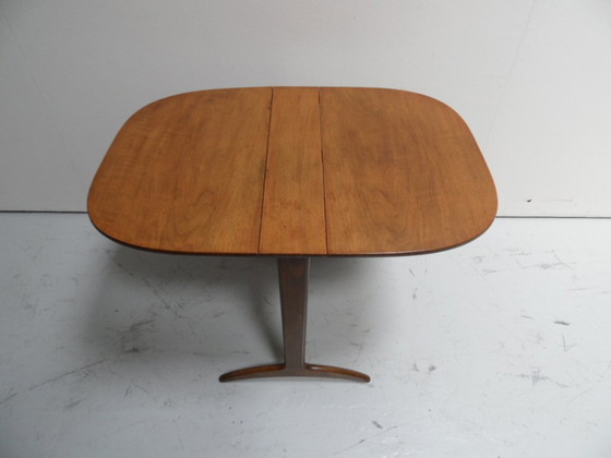 Image 1 of Mid Century drop-leaf side table