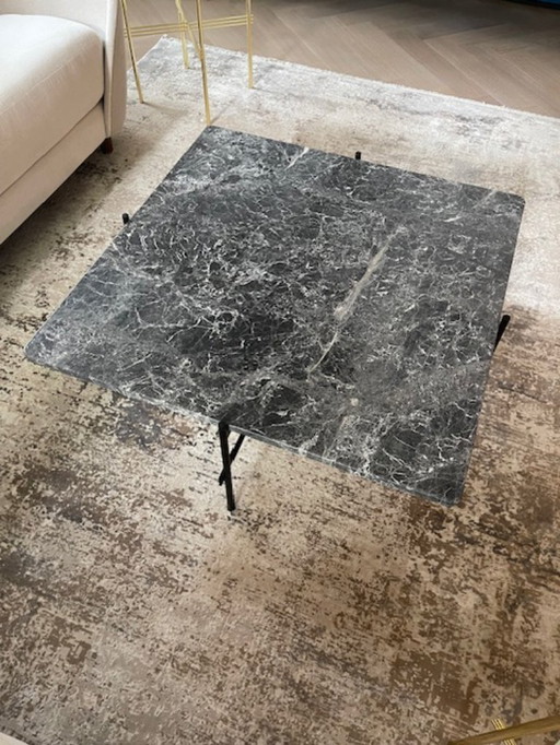 GUBI TS Collection Square Coffee Table in Grey Emperador Marble 80x80x35cm