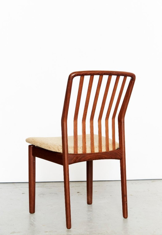 Image 1 of Svend Åge Madsen Teak Dining Chairs for Nørre Broby Maskinsnedkeri