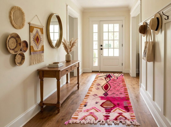 Handmade Boujad Wool Rug: Colorful Moroccan Berber Carpet I – Art Prints, Abstract (photo 15 of 17)