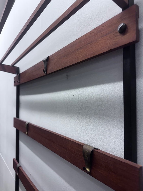 Image 1 of Scandinavian design Teak coat rack '60s