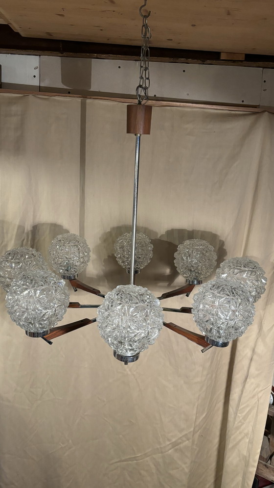 Image 1 of Scandinavische Sputnik-stijl kroonluchter della metà del secolo