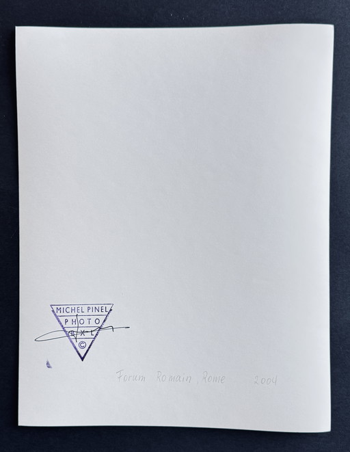 Michel Pinel - Foro de Roma 2004 - fotografía firmada