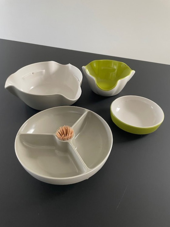 Image 1 of Joseph Joseph Double Dish serving bowls set design
