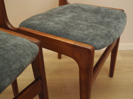 Image 1 of Set di quattro sedie in teak, design danese, anni '70, prodotte in Danimarca.