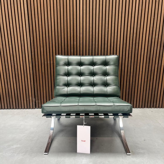 Image 1 of Knoll Barcelona chair - Bauhaus green