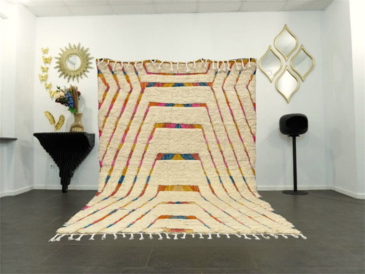 Berberteppich - 284 cm x 201 cm - farbige Wolle
