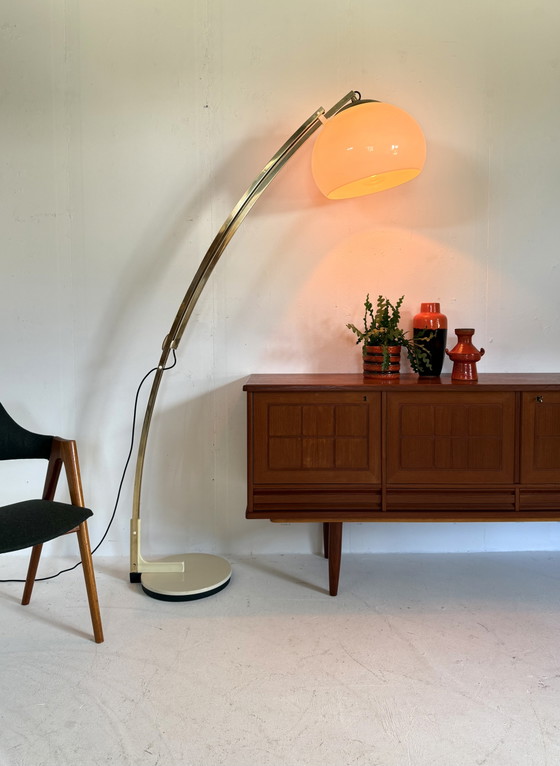 Image 1 of Vintage XL verstelbare booglamp, Geoffredo Reggiani ‘70