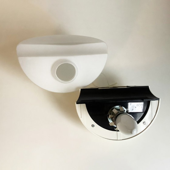 Image 1 of Lampada da parete vintage in vetro dell'era spaziale HP Leuchten Globe anni '70