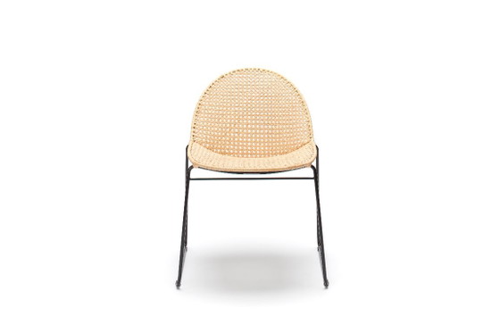 Chaise Reef par Jacob Berg (DK) – Feelgood Designs, Chaises de salle à manger, Metal, Rattan (photo 3 of 5)