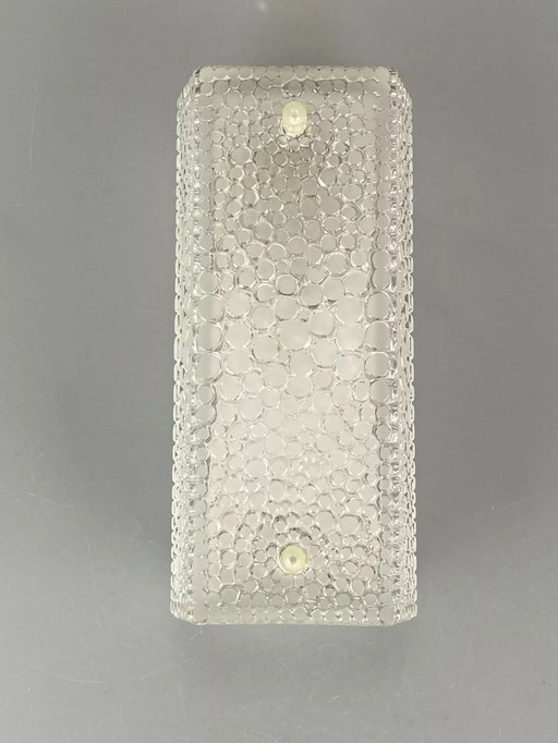 60er 70er Jahre Lampe Leuchte Wandlampe Wall Lampe Ice Glas Space Age Design
