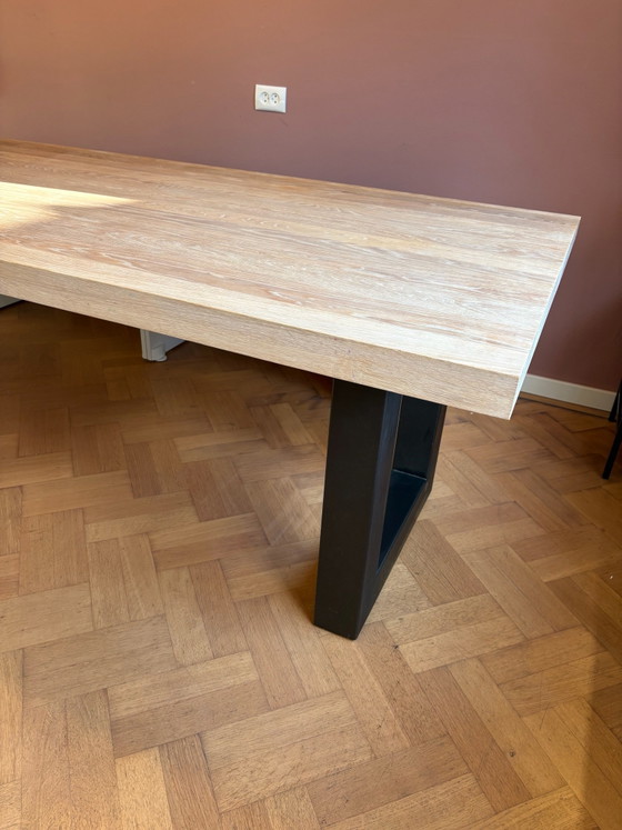 Robuster Seuren Esstisch – Esstische, Metall, Holz (photo 3 of 10)