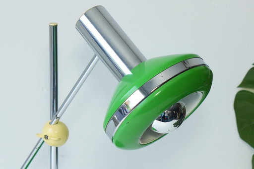 Vintage Tischlampe Space Age UFO Lampe 60er 70er Grün Büroleuchte