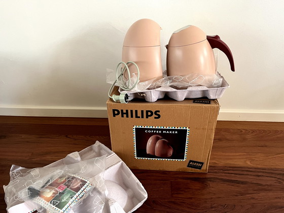 Image 1 of 2 x Philips Alessi: Exprimidor de cítricos y cafetera - ¡Nuevo en caja!