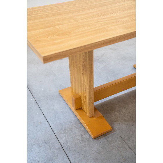 Image 1 of Vintage table with oakwood laminate top, 1970s