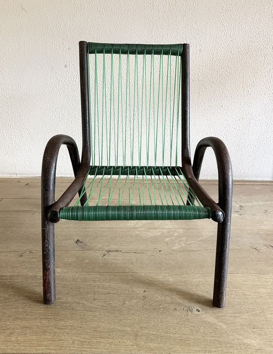 Image 1 of Vintage industrieel kinderstoeltje 1955