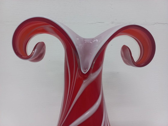 Image 1 of Glaskunst bloemenvaas vermoedelijk Jaren 70 Murano (style)