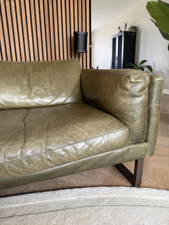 Image 1 of Canapé d'appoint 4,5 places Massai en cuir olive Loods 5