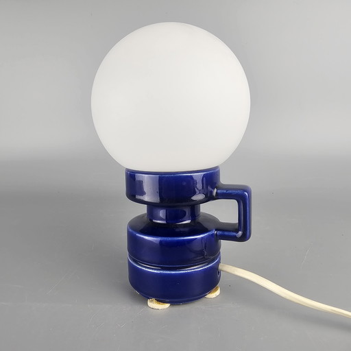Vintage West German Fat Lava lamp. Kaiser Leuchten / Steuler, form number 74/10. blue. WGP / MCM / 1960 / 1970. Table lamp