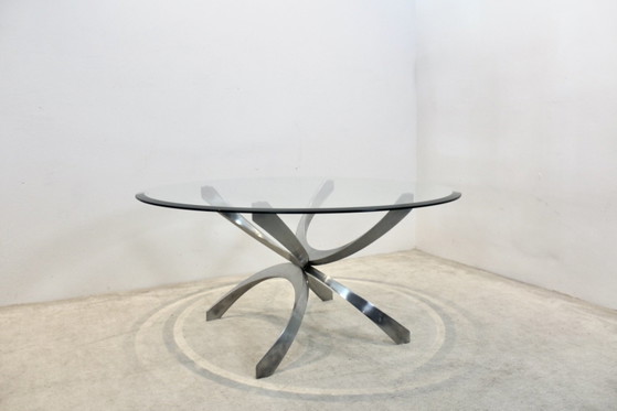 Aluminium en glazen salontafel van Knut Hesterberg voor Ronald Schmitt, Koffietafelboeken (foto 4 van 9)