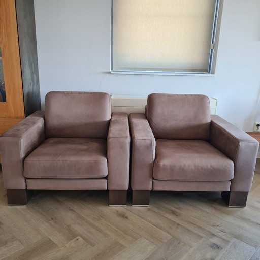 2x Fauteuils Rolf Benz Type Ego