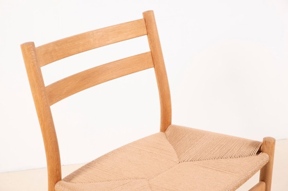 6x Hans J. Wegner CH47 en Chêne Savonné, 1975 – Carl Hansen & Søn, Chaises de salle à manger, Bois, Vintage (photo 7 of 13)