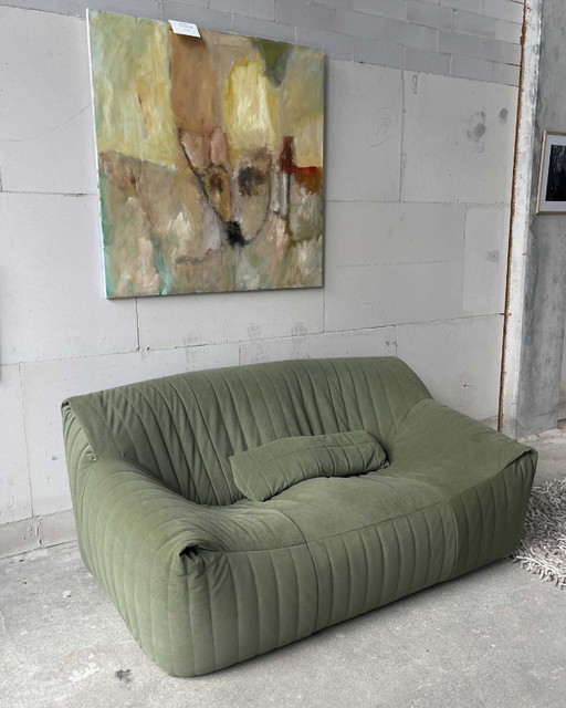 Sofá Sandra de Annie Hieronimus para Cinna, Francia – 2 zitsbanken, Textile