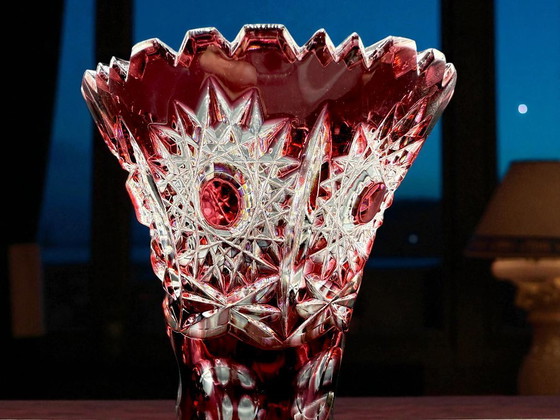 Image 1 of Bohemia - Art Deco Bohemian Crystal Vase