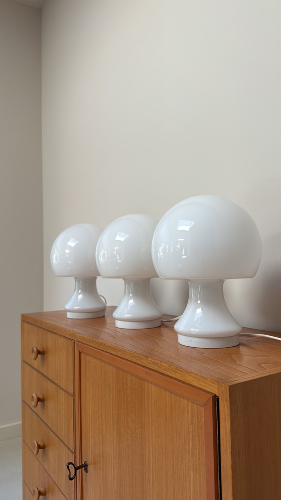 Image 1 of Lampes vintage en verre Spage Age Mushroom