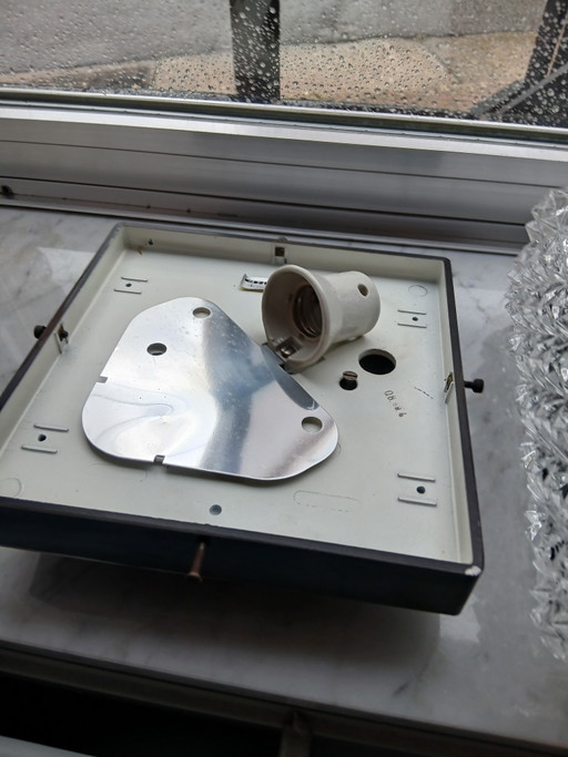 ERCO Leuchten Vintage ice crystal wall or ceiling lamp