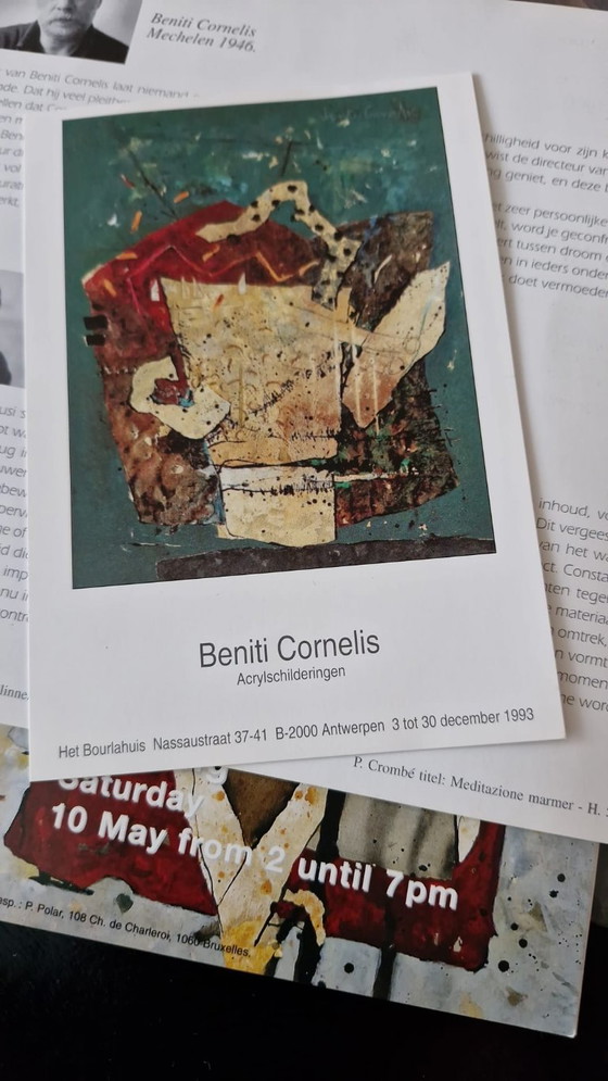 Abstracte Lithografie (Epreuve d'Artiste) - Beniti Cornelis – Litho's & Zeefdrukken, Paper (photo 13 of 13)