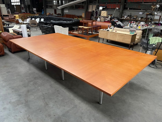 2x Unique Danish Design Large Tables – Metal, Wood, Vintage (photo 8 of 10)