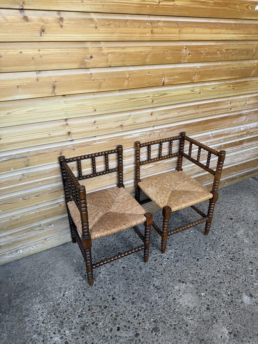 2 x Bobbin hoekstoelen 
