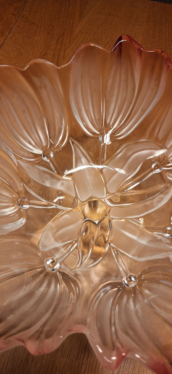 Walther Glas "Sylvia" Tulip Bowl on Foot, Crystal, Pink (photo 5 of 7)