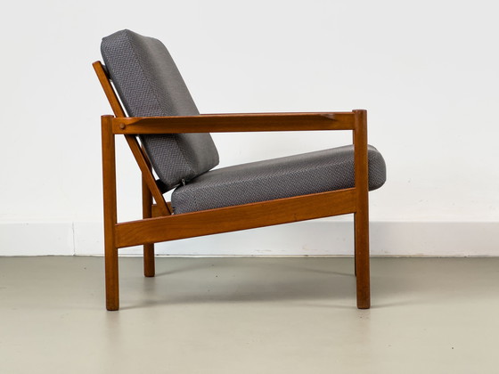 Image 1 of Lounge Chairs In Teak By Kai Kristiansen For Magnus Olesen, 1960S, Set Of 2