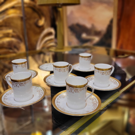 Image 1 of (6) Tazas Royal Doulton, Belmont H.4991, Porcelana y Filo de Oro, 60’s - Reino Unido